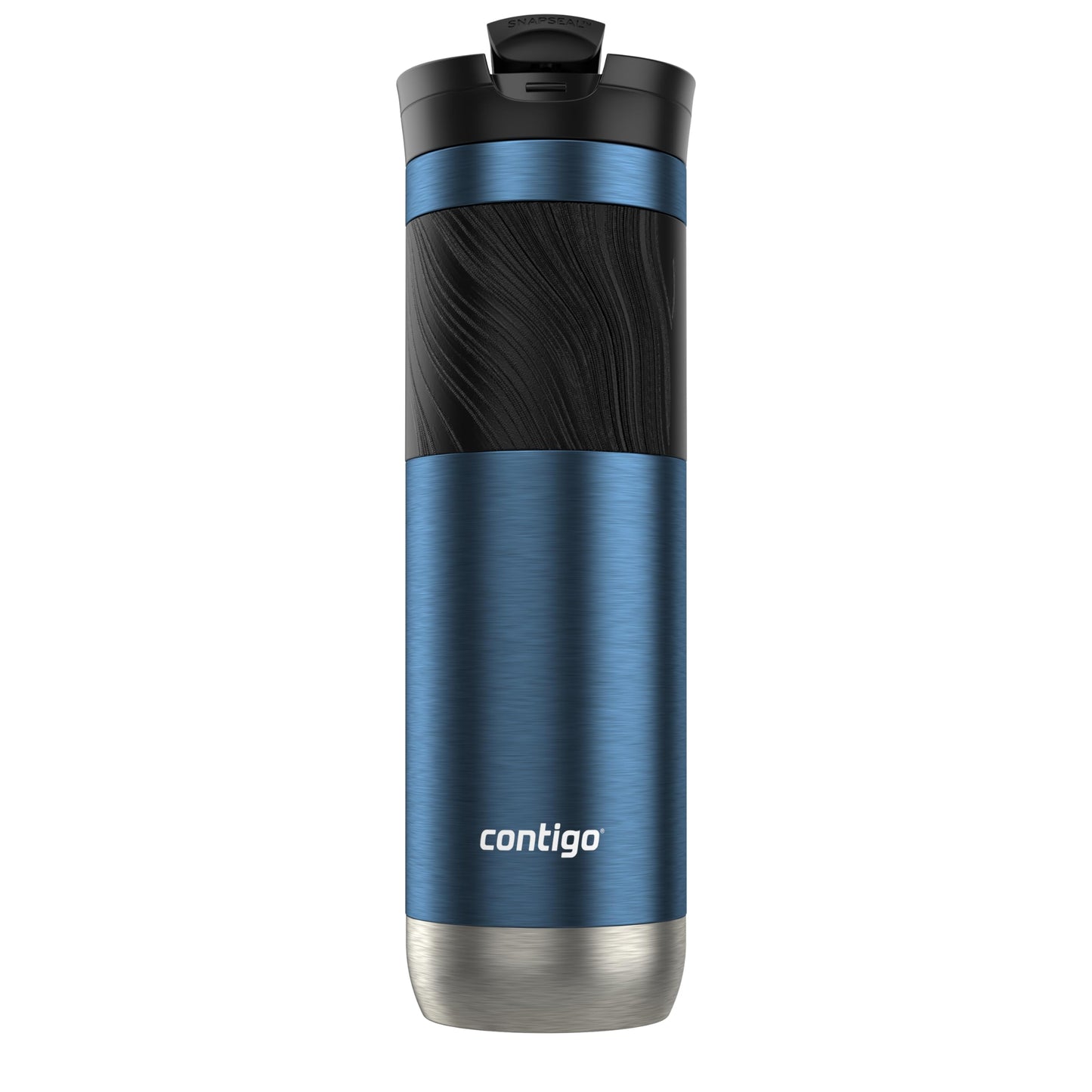 Contigo Byron 2.0 Stainless Steel Travel mug with Snapseal Lid and Grip, 24oz, Blueberry, BPA Free and Leak Proof