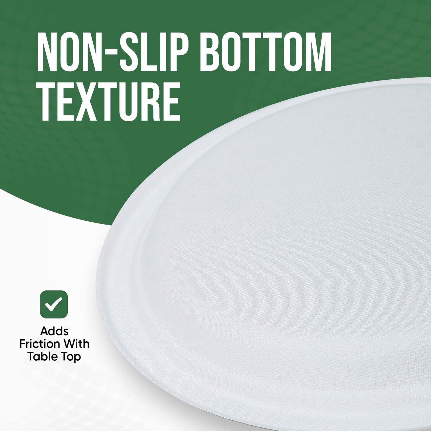 TaidMiao Paper Plates 9 Inches, 100 Pack Disposable Plates For Party – 100% Compostable Plates, Water & Oil Proof Paper Plates, Microwavable Paper Plates Bulk - White