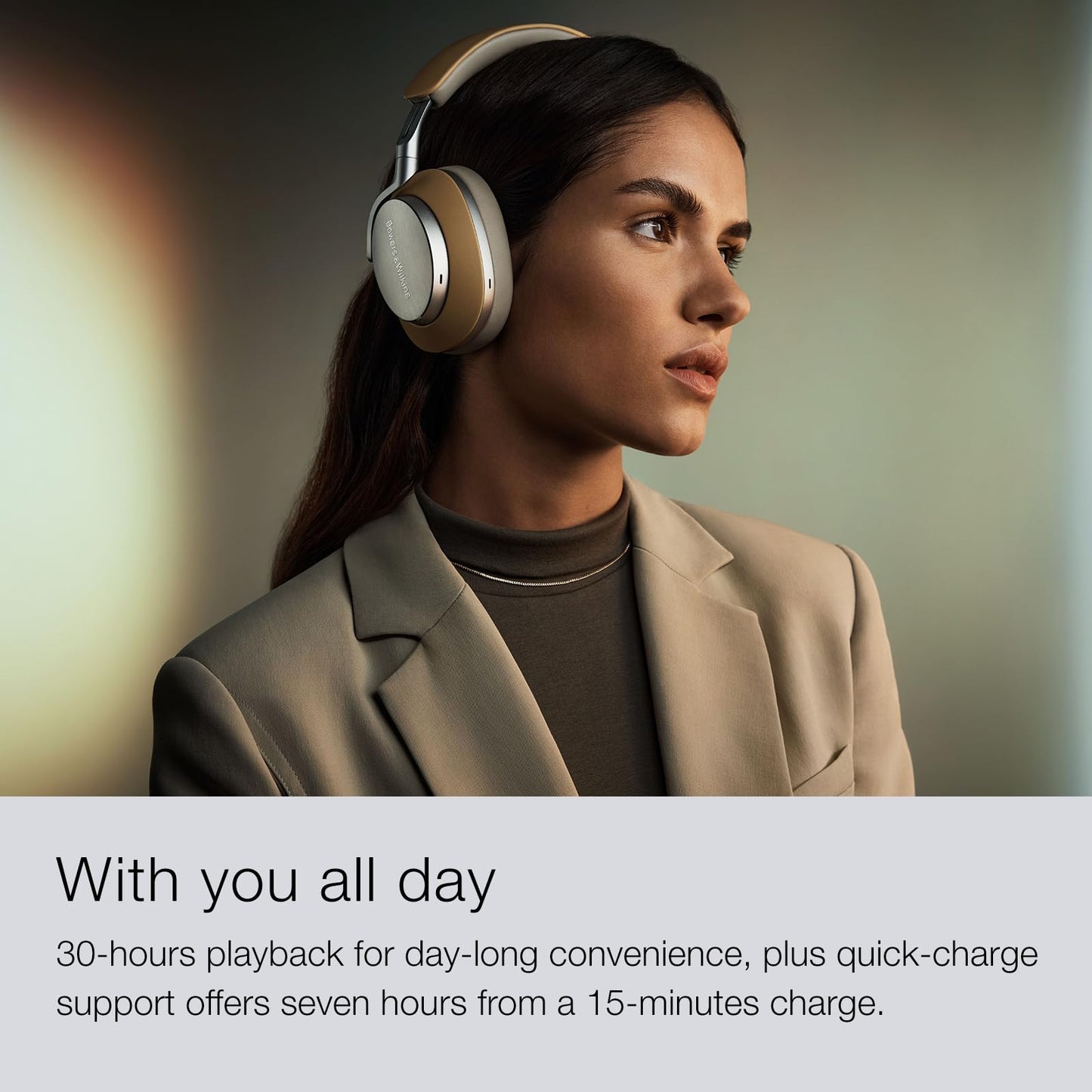 Bowers & Wilkins Px8 Over-Ear Wireless Headphones, Advanced Active Noise Cancellation, Luxurious Materials, 30-Hour Battery Life, 15-Min Quick Charging, Royal Burgundy