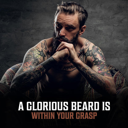 Viking Revolution Sandalwood Beard Oil for Men - Natural Mens Beard Oil with Argan Oil and Jojoba Oil - Beard Softener, Strengthens and Moisturizes - Beard Conditioner for Men (Sandalwood, 1 Pack)