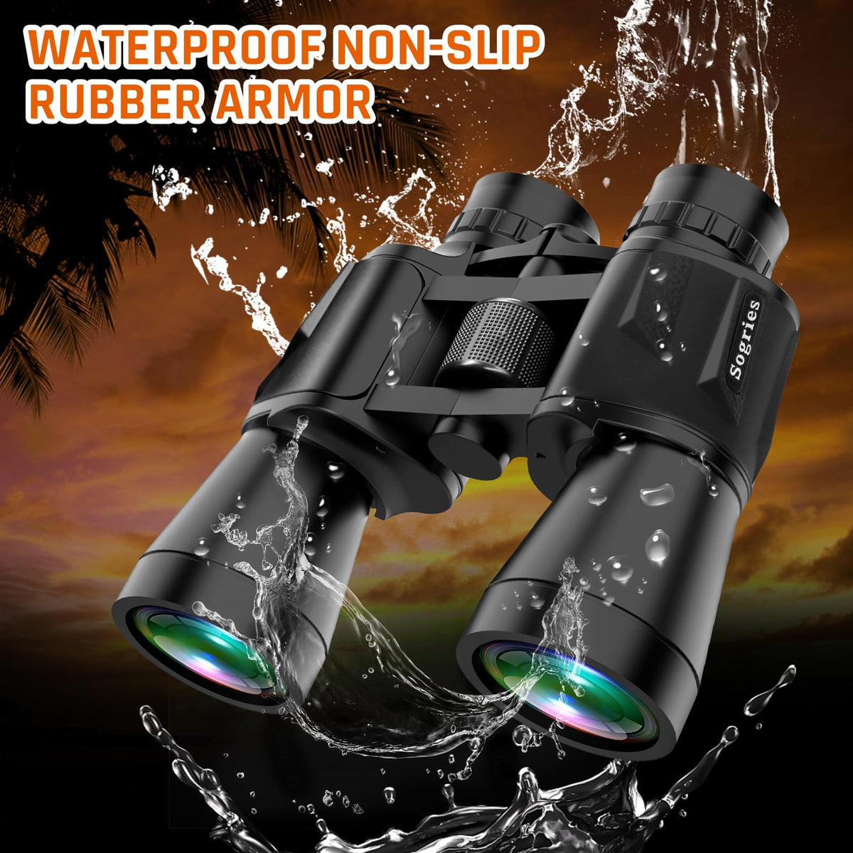 20x50 High Power Binoculars for Adults with Low Light Night Vision,Military Compact HD Professional/Daily Waterproof Binoculars for Bird Watching Hunting/Traveling/Outdoor