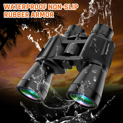 20x50 High Power Binoculars for Adults with Low Light Night Vision,Military Compact HD Professional/Daily Waterproof Binoculars for Bird Watching Hunting/Traveling/Outdoor