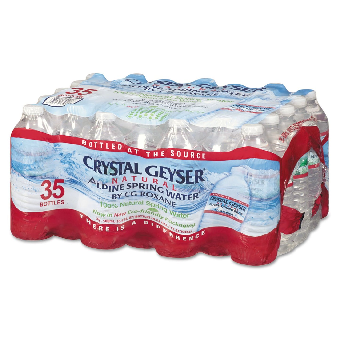 Crystal Geyser Natural Alpine Spring Water, 16.9 Ounce, 35 Bottles