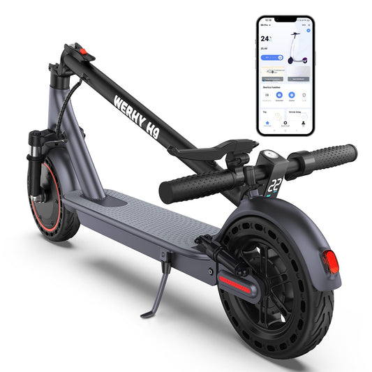 WERHY 8.5''/10'' Electric Scooter, 350W/500W Motor, Top Speed 19/22 mph, Max 28/23/16Miles Ranges, Foldable E Scooter for Adults