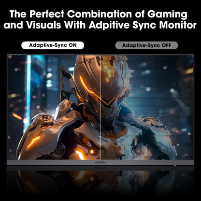 KOORUI Gaming Monitor, QHD 24" Nano IPS Monitor, 1440P 165Hz Computer Monitor, 1ms 2K PC Monitor, 100% sRGB, Adaptive Sync, Height/Tilt/Pivot Adjustment, HDMI, DisplayPort, GP01