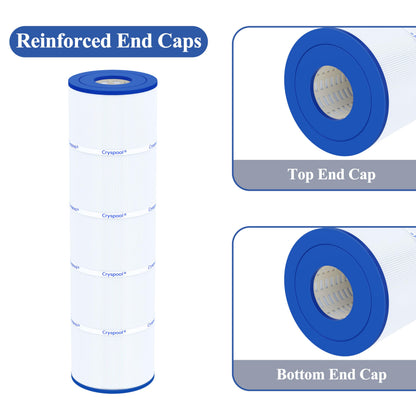 Cryspool® 07077 Filter Compatible with CCP420, Clean and Clear Plus 420, PCC105-PAK4, R173576, C-7471, 178584, 817-0106, FC-6470, 4×105 Sq. Ft Pool Filter Cartridges, 4 Pack