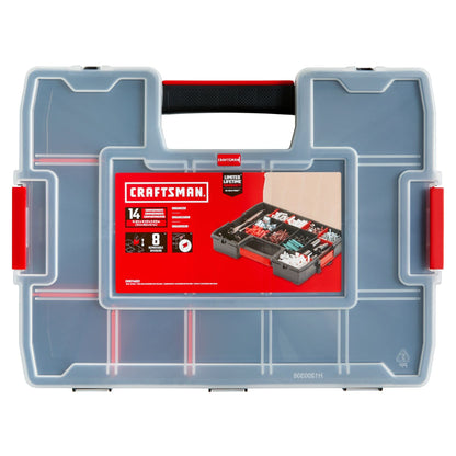 CRAFTSMAN Tool Organizer, 2-Packs with 14-Compartments, Lid Includes Secure Latch (CMST60944M)