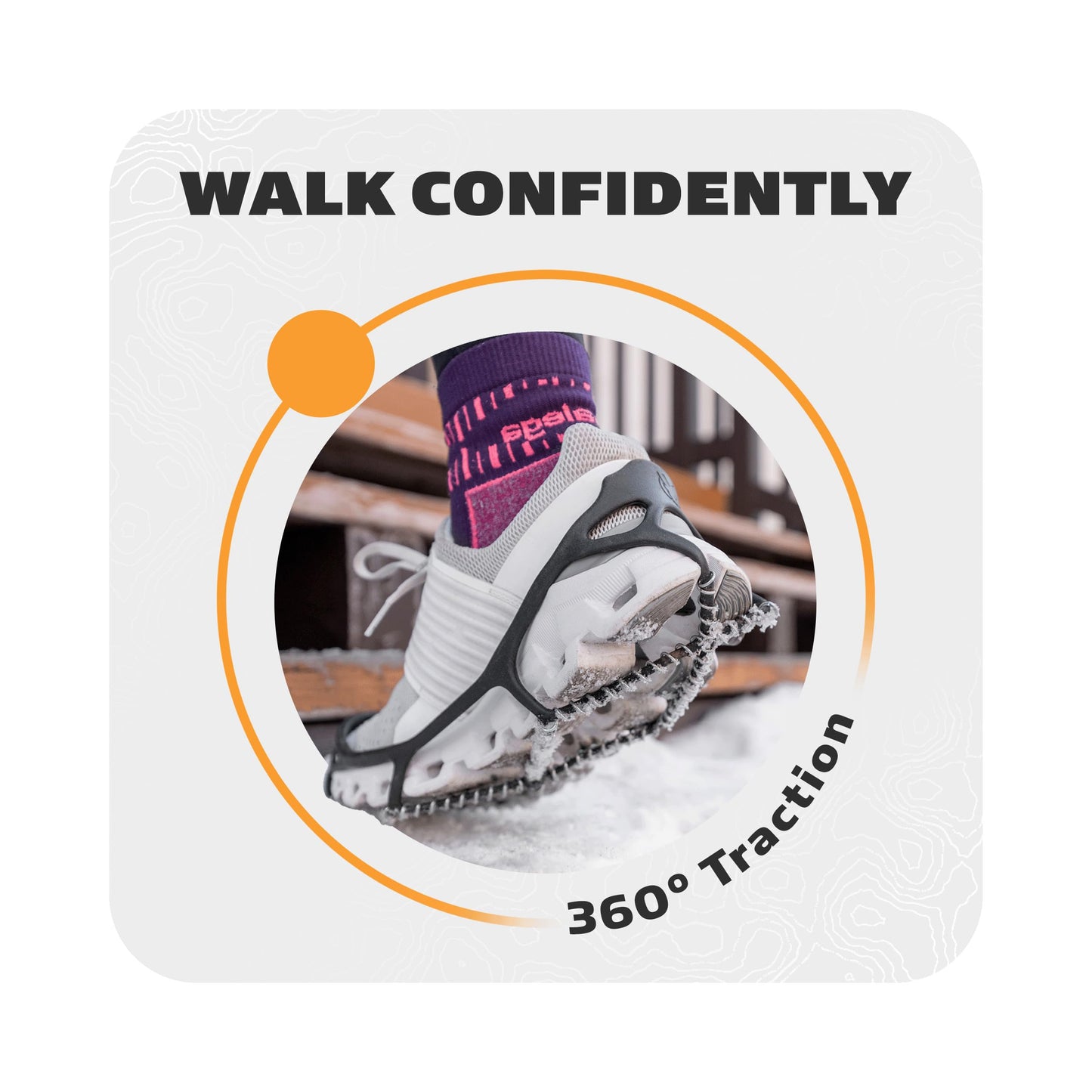 Yaktrax Walk Traction Cleats for Walking on Snow and Ice (1 Pair), Medium