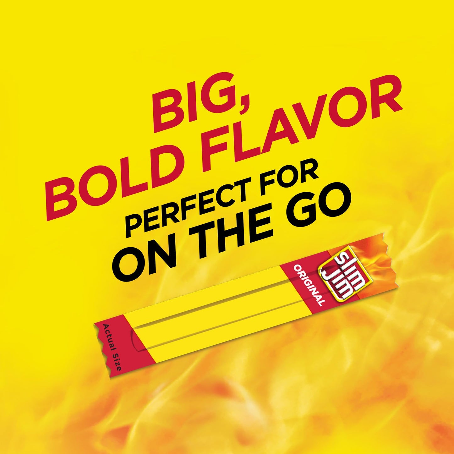 Slim Jim Smoked Meat Sticks, Original Flavor, 6g Protein Per Serving, Snack Size, Lunchbox Snack, 0.28 oz. (100 Count)