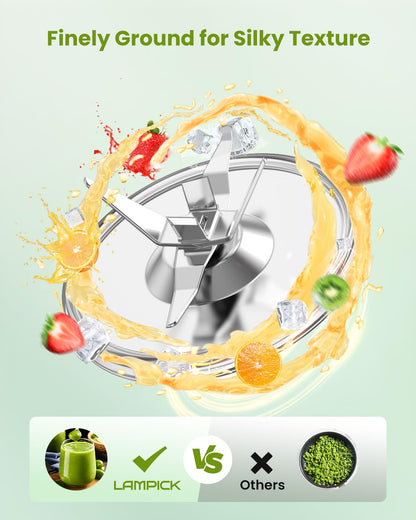 LAMPICK Blenders for Smoothie, 900W Personal Blender for Shakes and Smoothies with 2 * 22oz BPA Free Portable Cups, Small Juicer for Protein Shake, Baby Food, Frozen Drink