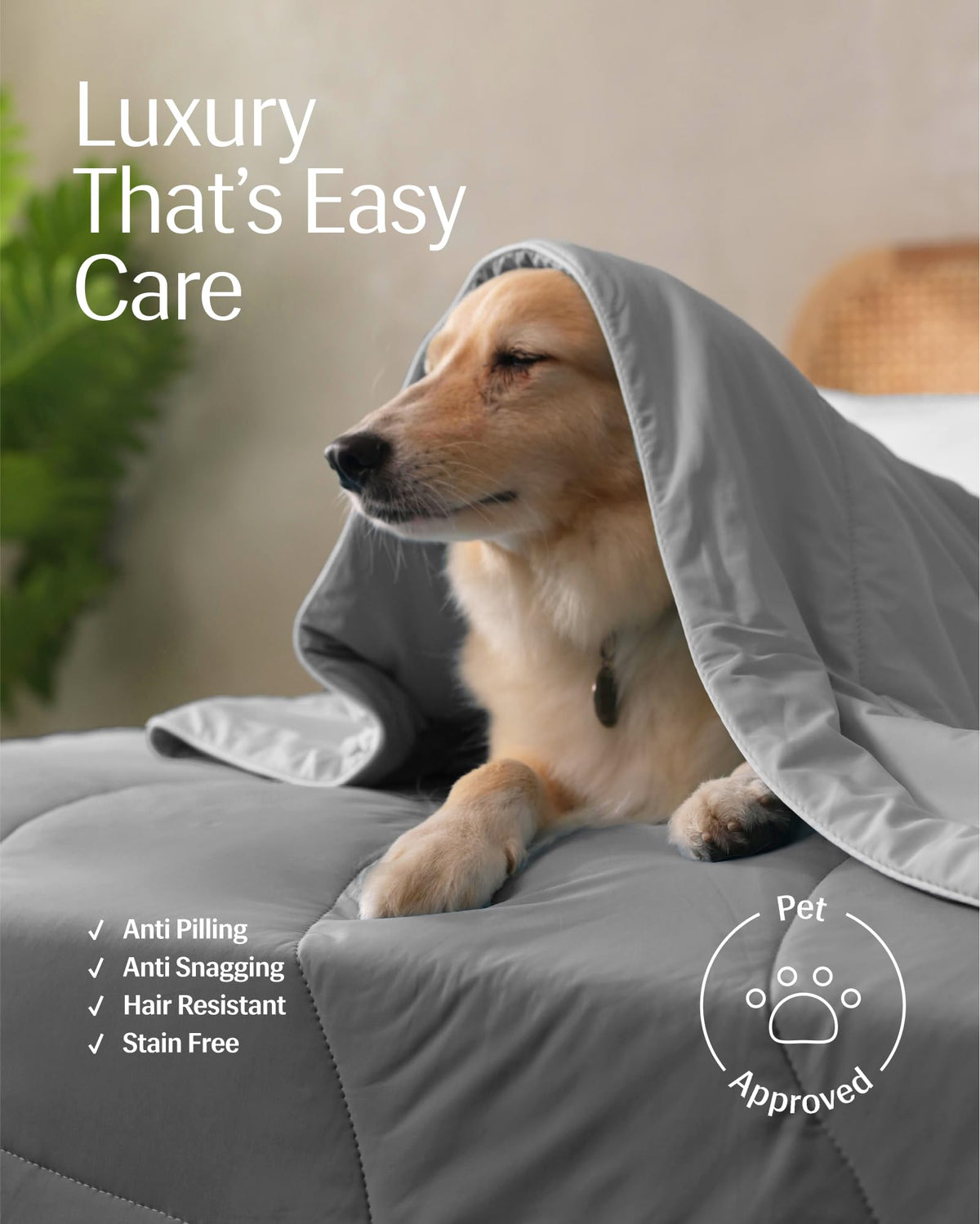REST® Evercool® Cooling Comforter, King/Cali King, Blanket for Hot Sleepers, All Season Bedding to Keep Cool for Night Sweats, Breathable Lightweight Blanket, 106x90 Inches, Cool Gray
