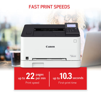 Canon Color imageCLASS LBP632Cdw - Wireless Duplex Laser Printer, Single Function, Home Office, Mobile Ready, 22 PPM Color, White