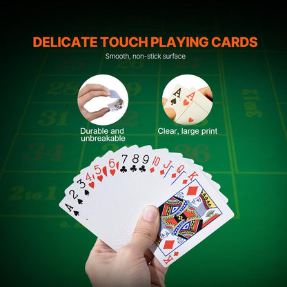 VEVOR Poker Set, 300-Piece Complete Poker Playing Game Set for Texas Hold'em, Blackjack, Gambling, Poker Chip Set with Aluminum Carrying Case, 11.5 Gram Casino Chips, Cards, Buttons and Dices