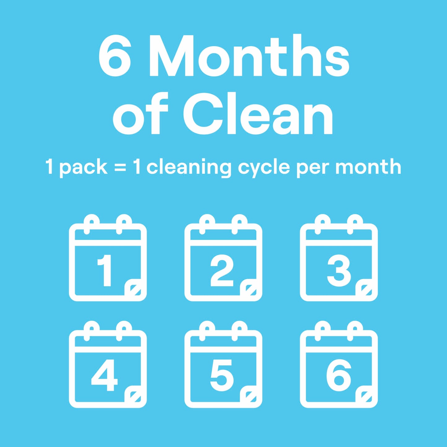 Seventh Generation Washing Machine Cleaner 6 Count Free & Clear Targets odor-causing residue Powered by oxy power 4.2 oz