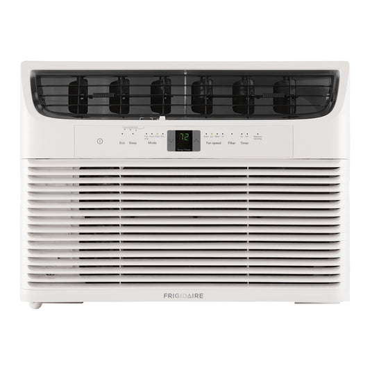 Frigidaire 12,000 BTU Window Air Conditioner with Remote Control, Cools Up to 550 Sq. Ft., Quiet Operation, Eco Mode, 3 Fan Speeds, Auto Restart, White