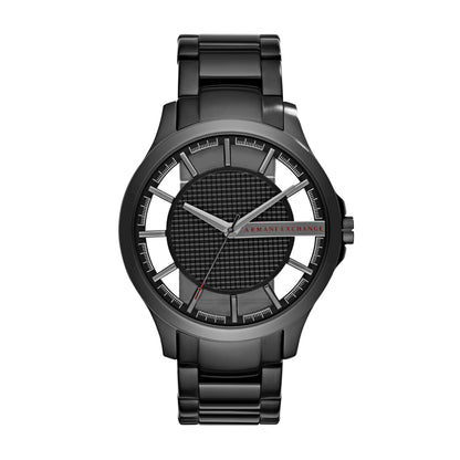 Armani Exchange A|X Men's Three-Hand Black Stainless Steel Watch (Model: AX2189)