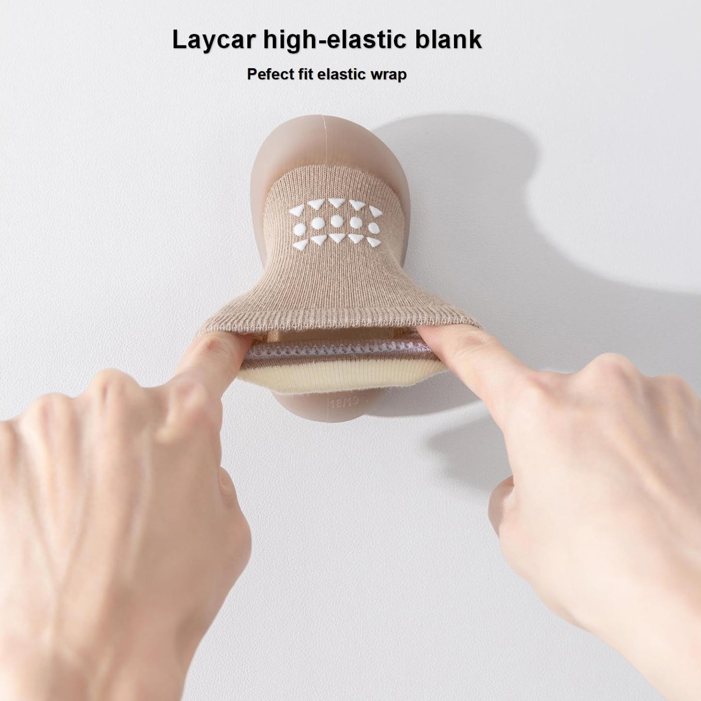 Hstyle Baby Sock Shoes Toddler Walking Shoes Infant Non-Slip Slippers Soft Rubber Sole Sneakers for Baby Boys Girls