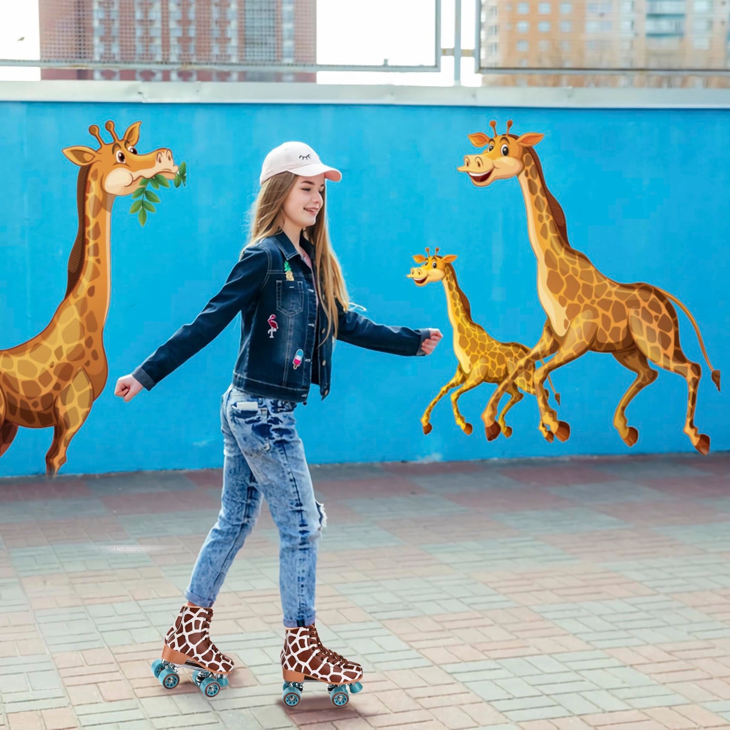 Roller Skates for Women and Girls, High-top Double Row-Classic Roller Skates for Men and Ladies, Professional for Boys/Unisex Indoor/Outdoor Adults Quad-Skates