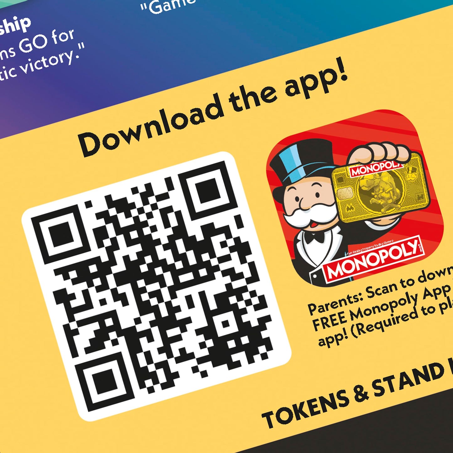 Monopoly App Banking Board Game | App-Enabled Game | Links to Smart Devices | Ages 8+ | 2 to 6 Players | 45 Mins. | Family Games for Kids