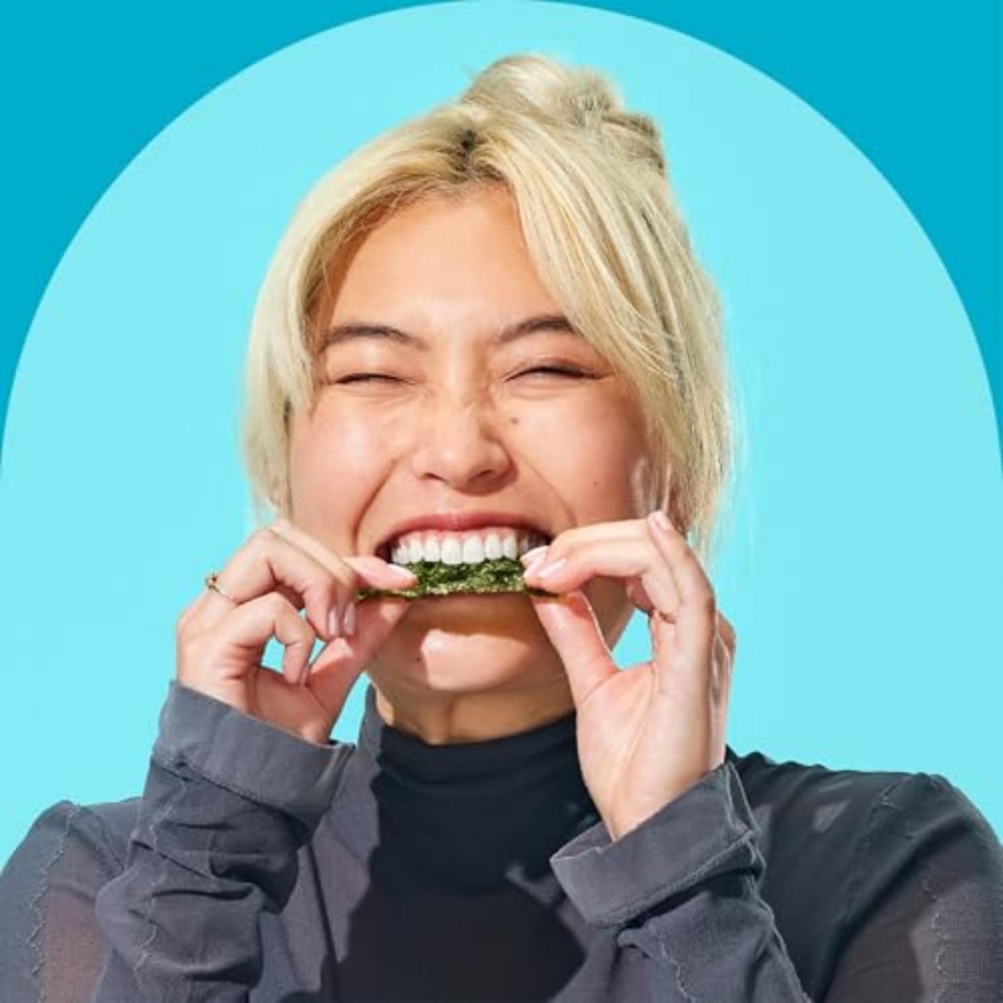 Gimme Seaweed Organic Premium Roasted Seaweed Snacks, Sea Salt, 6 Count, Keto, Vegan, Gluten-Free, Great Source of Omega3s and Iodine, Healthy On-The-Go Snack for Kids and Adults