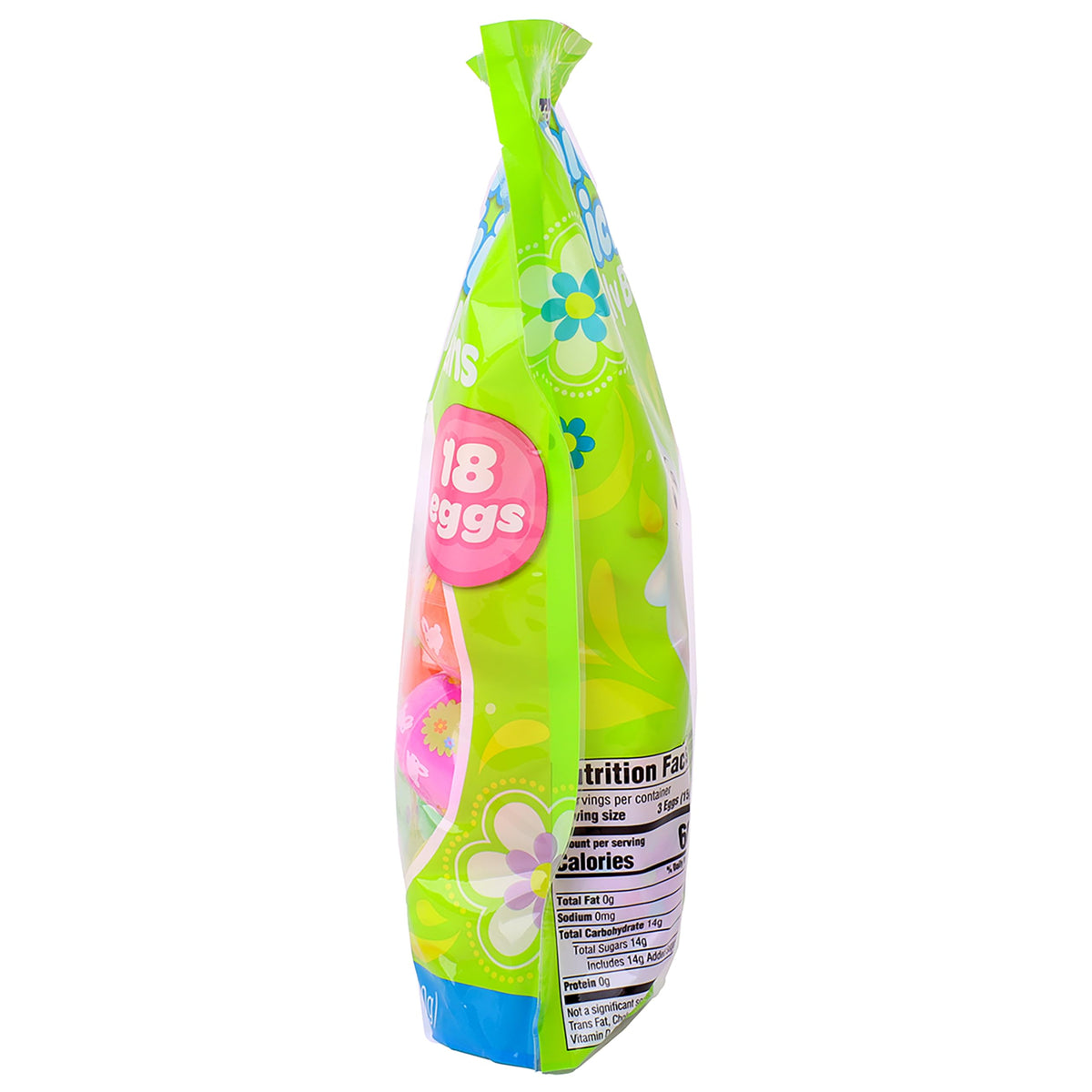 Frankford 18 Count Prefilled Plastic Eggs with Candy Jelly Beans- Assorted Bunnies, Chicks, and Patterned Eggs, Easter Basket Stuffers for Kids Girls Boys