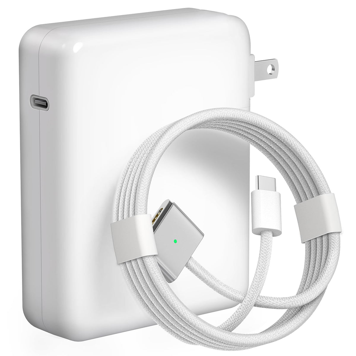 140W Charger for MacBook Pro 16/14 inch Mac Air 15/13 inch 【Original Quality】 2021-2025 M1–M4 2m/6.6FT Magnetic 3 Cable LED & Type C Fast Charger Power Adapter (Between 2021-2025)