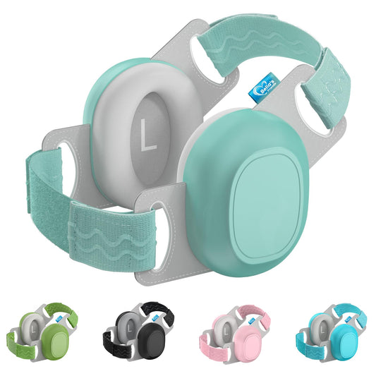 Bella's Friends Baby Ear Protection for Infants & Toddlers(3–48 Months), 24dB Noise Cancelling Headphones, Comfy Earmuffs for Airplane, Party & Sleep, Baby Travel Essential, Infant Gift, Sage Green