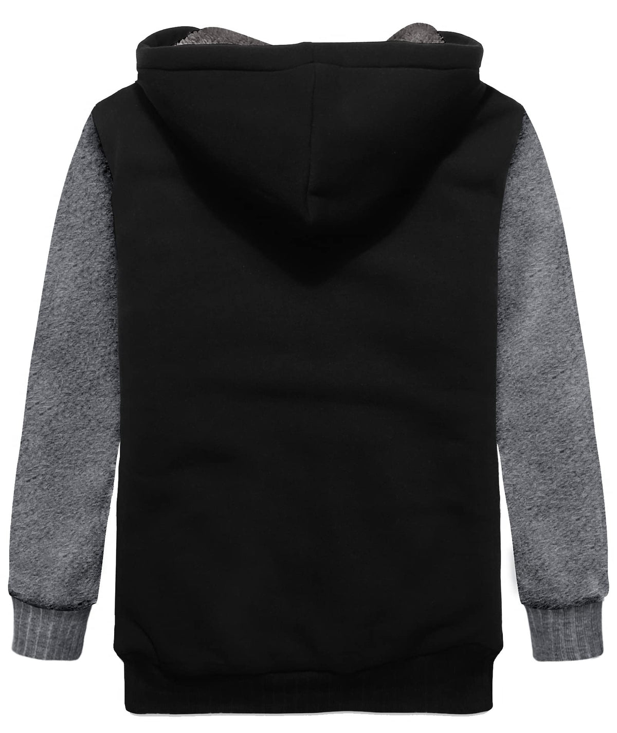 SWISSWELL Boys Hoodie Sherpa Fleece Lined Jacket with Zipper Long Sleeve Soft Warm Sweatshirt Outerwear for Kids