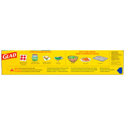 Glad Press'N Seal Food Plastic Wrap, 70 Square Foot Roll (Package May Vary)