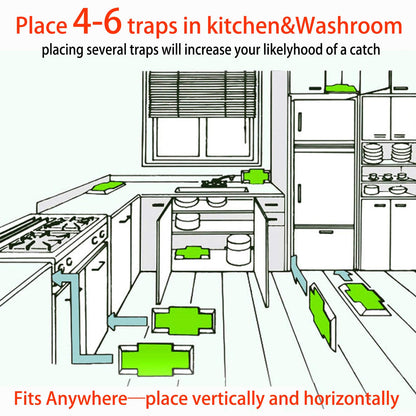 Roach Trap (20Pack) -Cockroach Traps Indoor with Bait,Roach Motel -Child hild & Pet Friendly