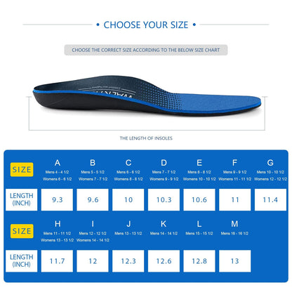 Plantar Fasciitis Insoles for Men Women - Orthotics Inserts, Shoe Insoles Arch Support Flat Feet Inserts Work Boot Insole (Mens 10-10 1/2 | Womens 12-12 1/2)