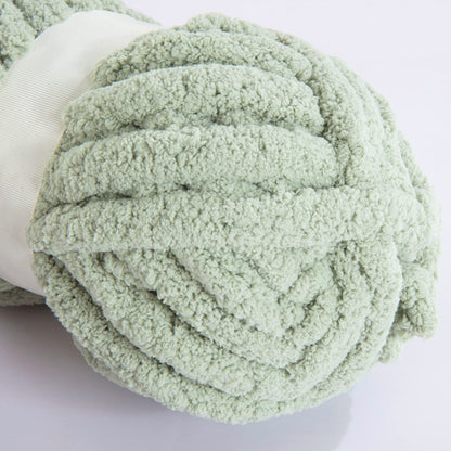 Hombys Sage Green Chunky Chenille Yarn for Crocheting and Knitting, Super Bulky Thick Fluffy Yarn for Hand Knitting Blanket, Soft Plush Yarn, 12 Jumbo Pack (27 yds, 8 oz Each Skein)