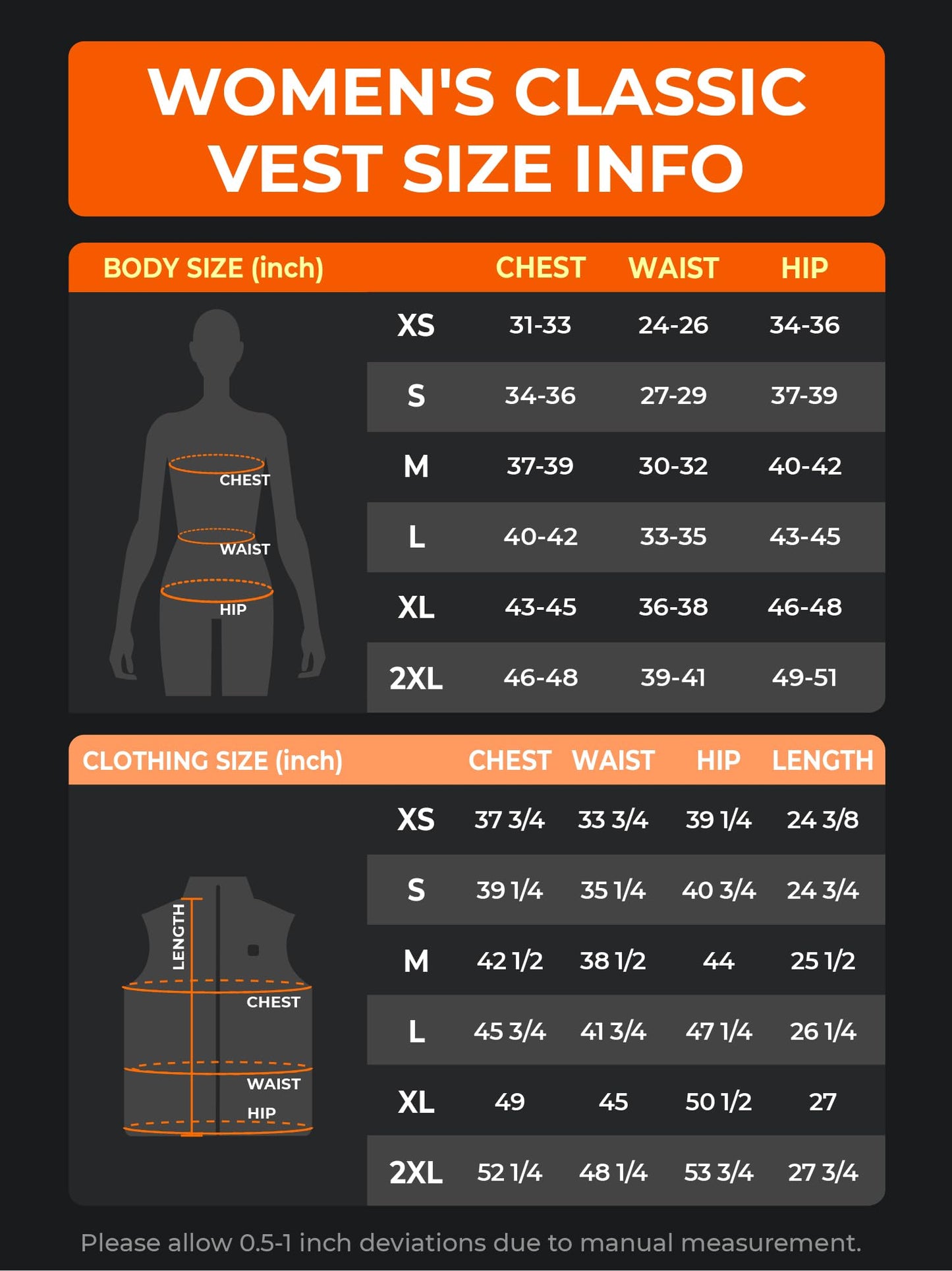 ORORO Women's Lightweight Heated Vest with Battery Pack (Black,M)