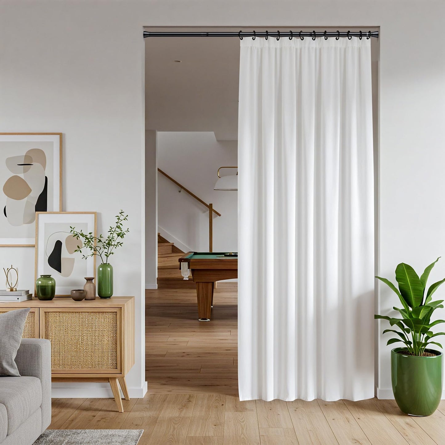 Zipglo Shower Curtain Rod 30 to 64 Inches 2Pack, Spring Tension Curtain Rod Black Tension Rods Spring Rods Expandable for Window, Wardrobe, Doorway, Kitchen