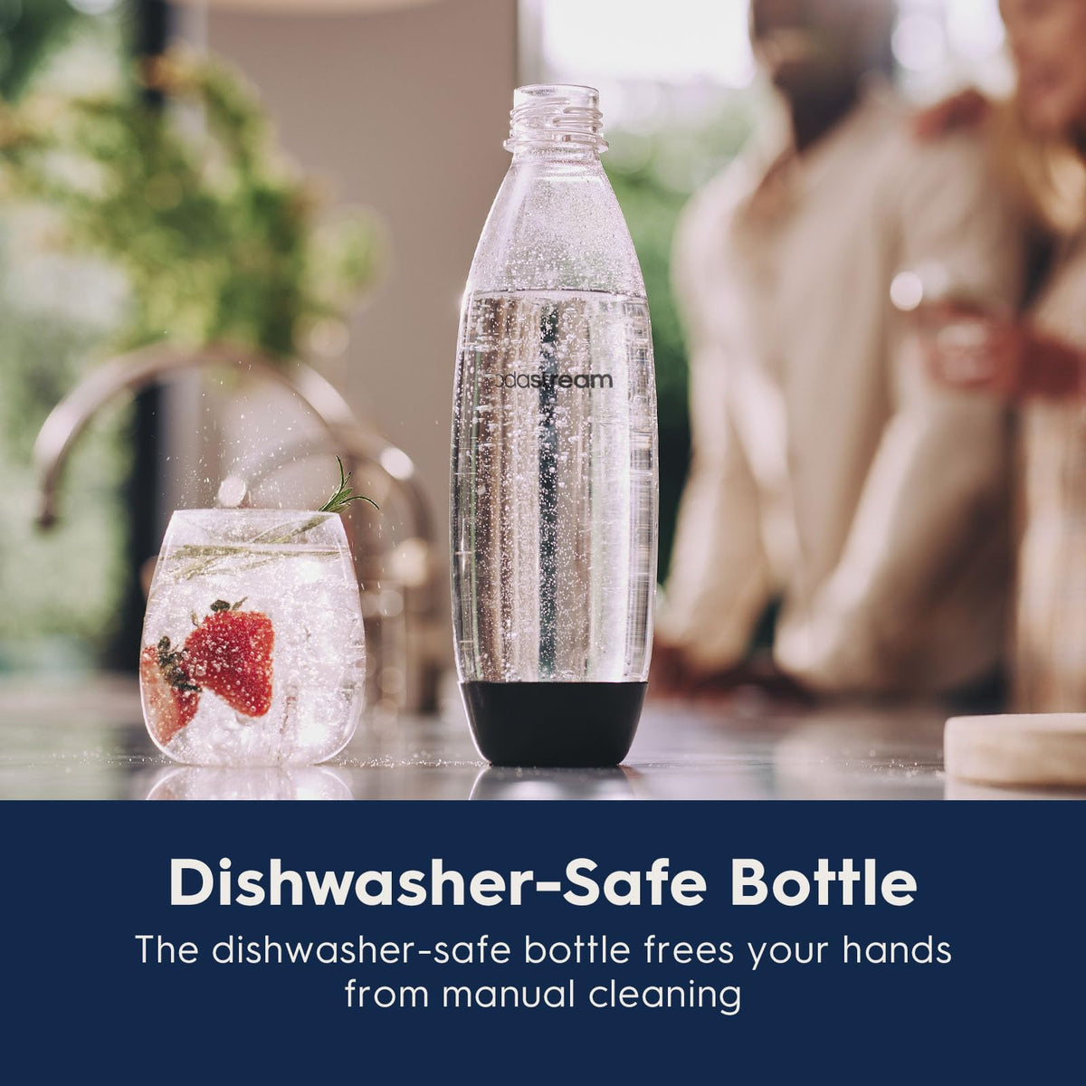 SodaStream - Terra Soda Streaming Machine - STARTER KIT - Sparkling Water Maker with CO2 & Bubly Drop - Eco-Friendly, No Batteries Needed - Black