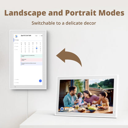 Dragon Touch 21.5" Digital Calendar Chore Chart – 1080P Full HD Interactive Touchscreen, Smart Family Planner, Hearth Display Digital Calendar Wall & Desk Mountable for Seamless Scheduling