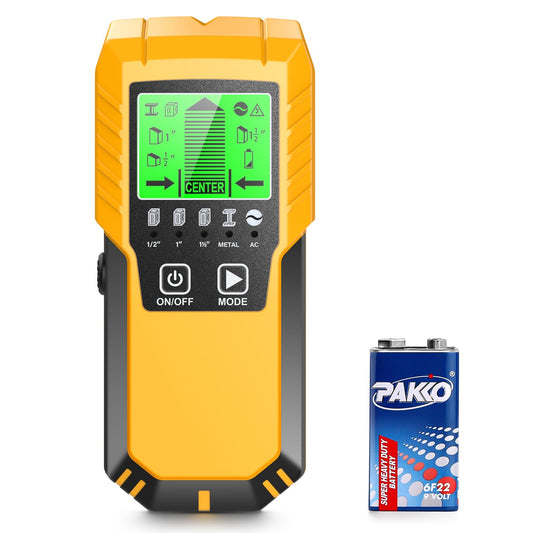 Stud Finder Wall Scanner Detector - 5 in 1 Electronic Wall Wood Metal Stud Locator Edge Center Sensor Beam for Live AC Wire Pipe Metal Lumber Joist Drywall Framing Detection