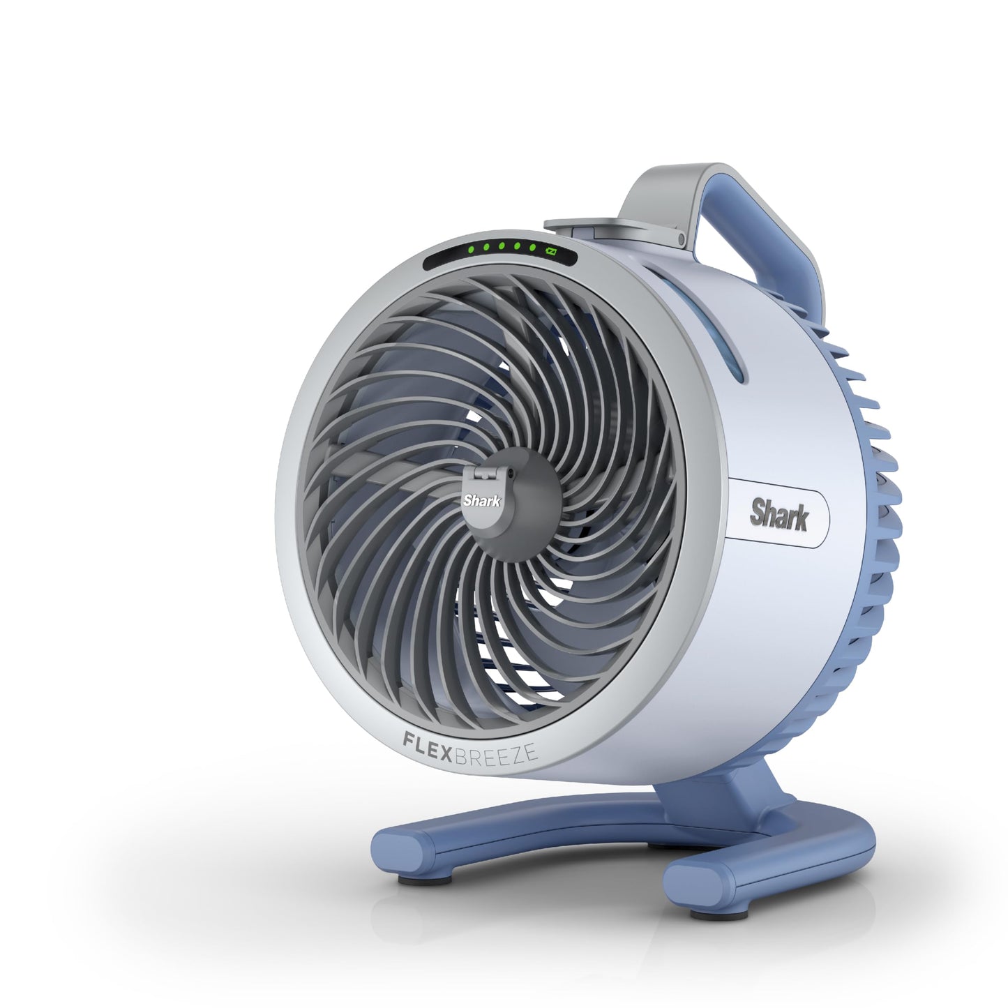 Shark FlexBreeze HydroGo Fan—Ultra-powerful portable fan with indoor + outdoor mist, Up to 70 feet of reach, corded & cordless, up to 12-hr. battery, 5 speeds, evaporative misting, Glacier, FA052BL