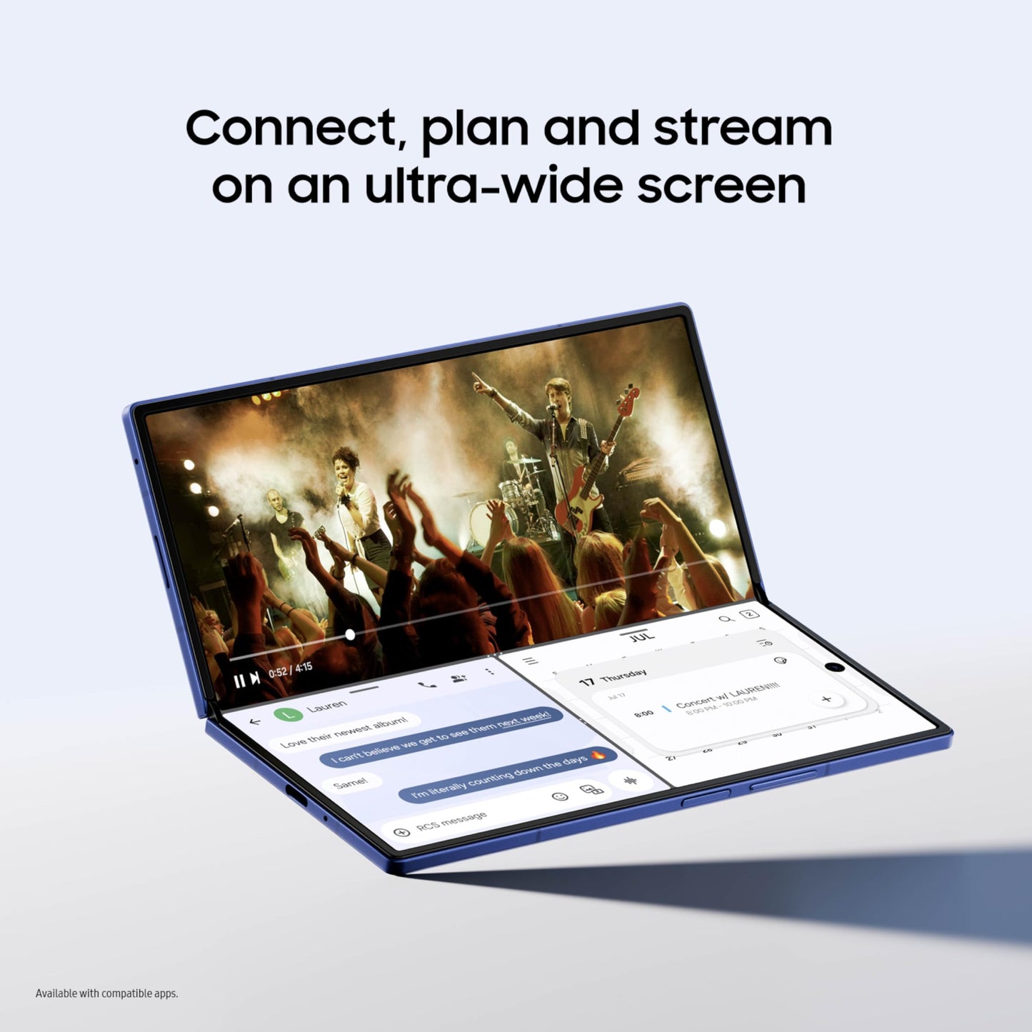 Samsung Galaxy Z Fold7 Cell Phone, 256GB AI Smartphone, Unlocked Android, AI Photo Edits, Large Screen, Long Battery Life, 2025, US 1 Yr Manufacturer Warranty, JetBlack