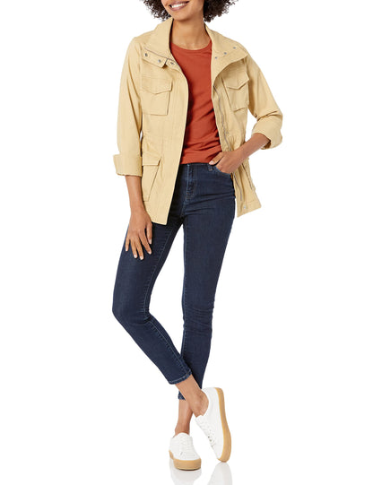 Amazon Essentials Women's Classic-Fit Short-Sleeve Crewneck T-Shirt, Pack of 2, Light Pink/Terracotta, Medium