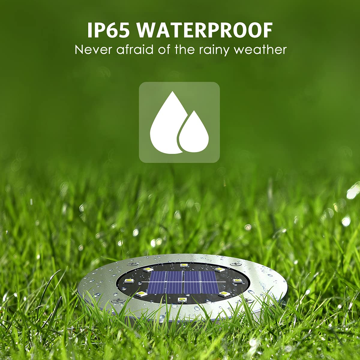 OULONGER Solar Lights Outdoor,12 Pack Solar Lights Outdoor Waterproof,Solar Garden Lights Landscape Lighting for Outside Patio Pathway Yard Lawn Driveway Deck Step Walkway(White Light)