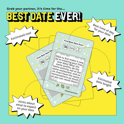 DSS Games Best Date Ever! [40 Surprise Scratch Off Dates for Couples, Couples Game Date Activity, 2 Player, Date Night Idea for Girlfriend, Boyfriend, Wife or Husband, Anniversaries, Valentine's]