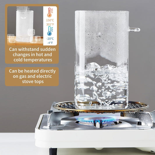 Unbreakable Glass Jars with Airtight Lids and Spoons, 2Pcs Overnight Oats Containers with Lids and Spoons, Glass Food Storage Containers for Coffee Beans, Flour, Sugar, Cookie, Pasta