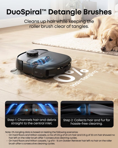 eufy C28 Robot Vacuum Cleaner and Mop Combo, 15,000 Pa, HydroJet Roller Mop