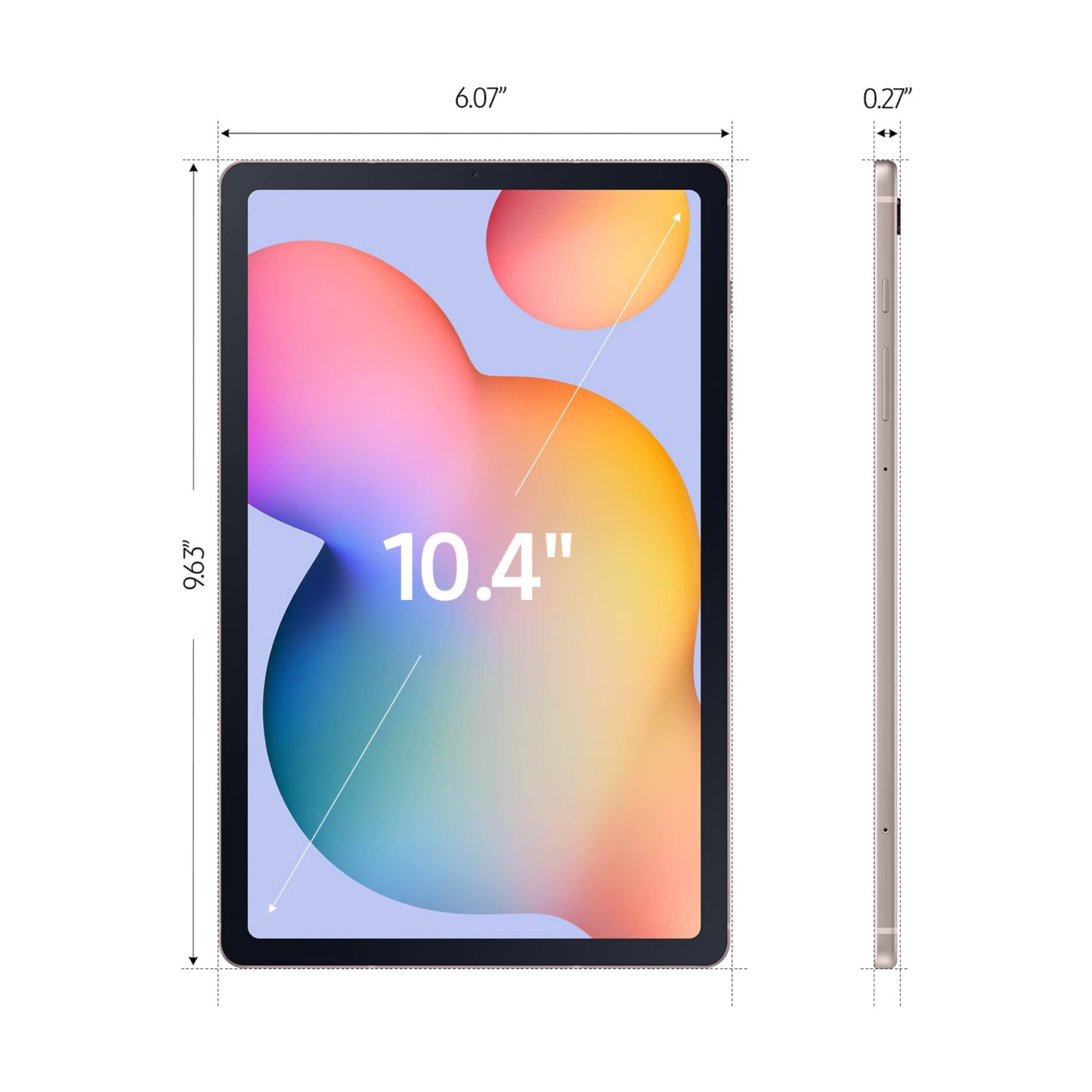 SAMSUNG Galaxy Tab S6 Lite (2024) 10.4' 64GB WiFi Android Tablet, S Pen Included, Gaming Ready, Long Battery Life, Slim Metal Design, Expandable Storage, US Version, Chiffon Pink, Amazon Exclusive