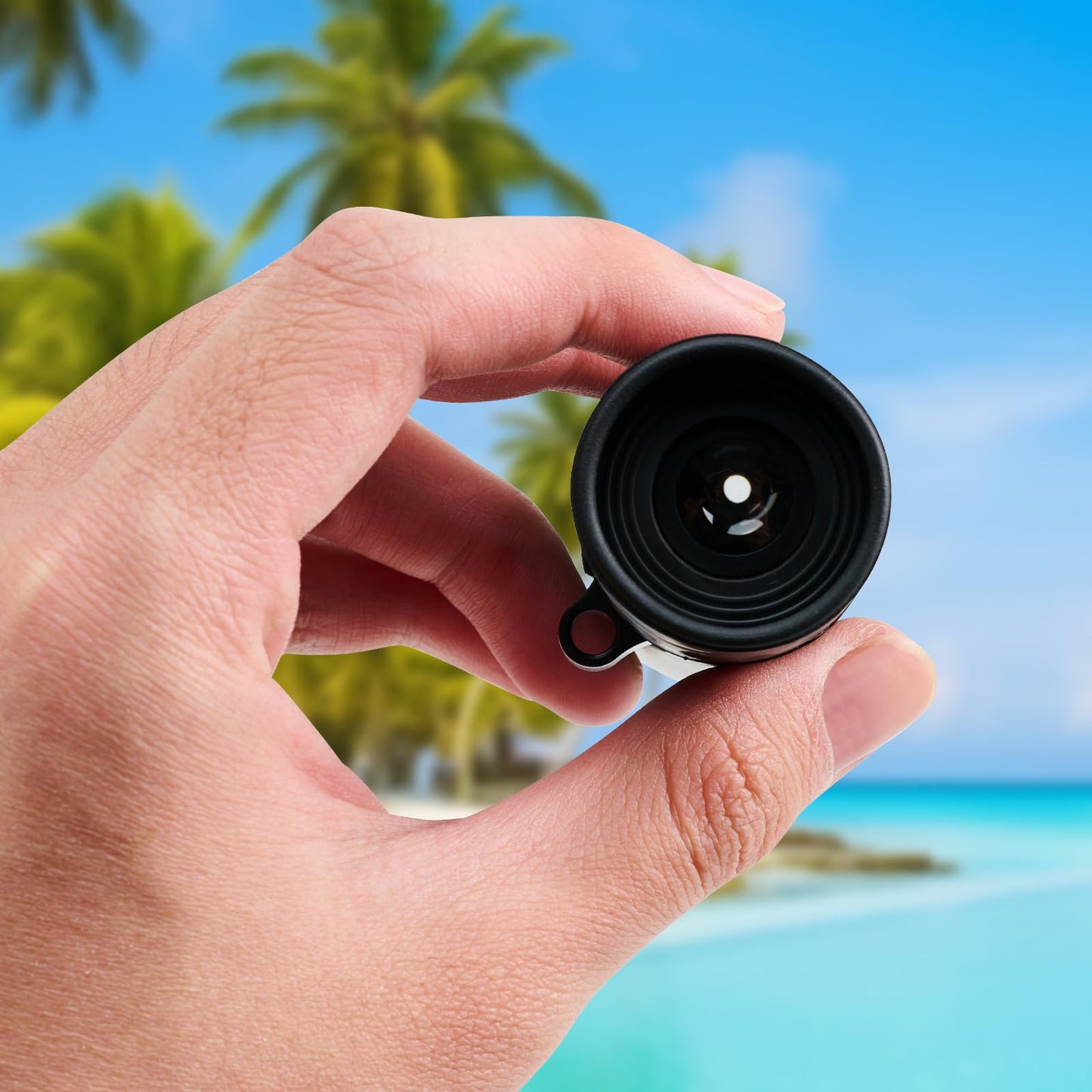 Mini Monocular Telescope Focusing Optical Binoculars Waterproof and Non-Slip Monoculars for Adults, Black