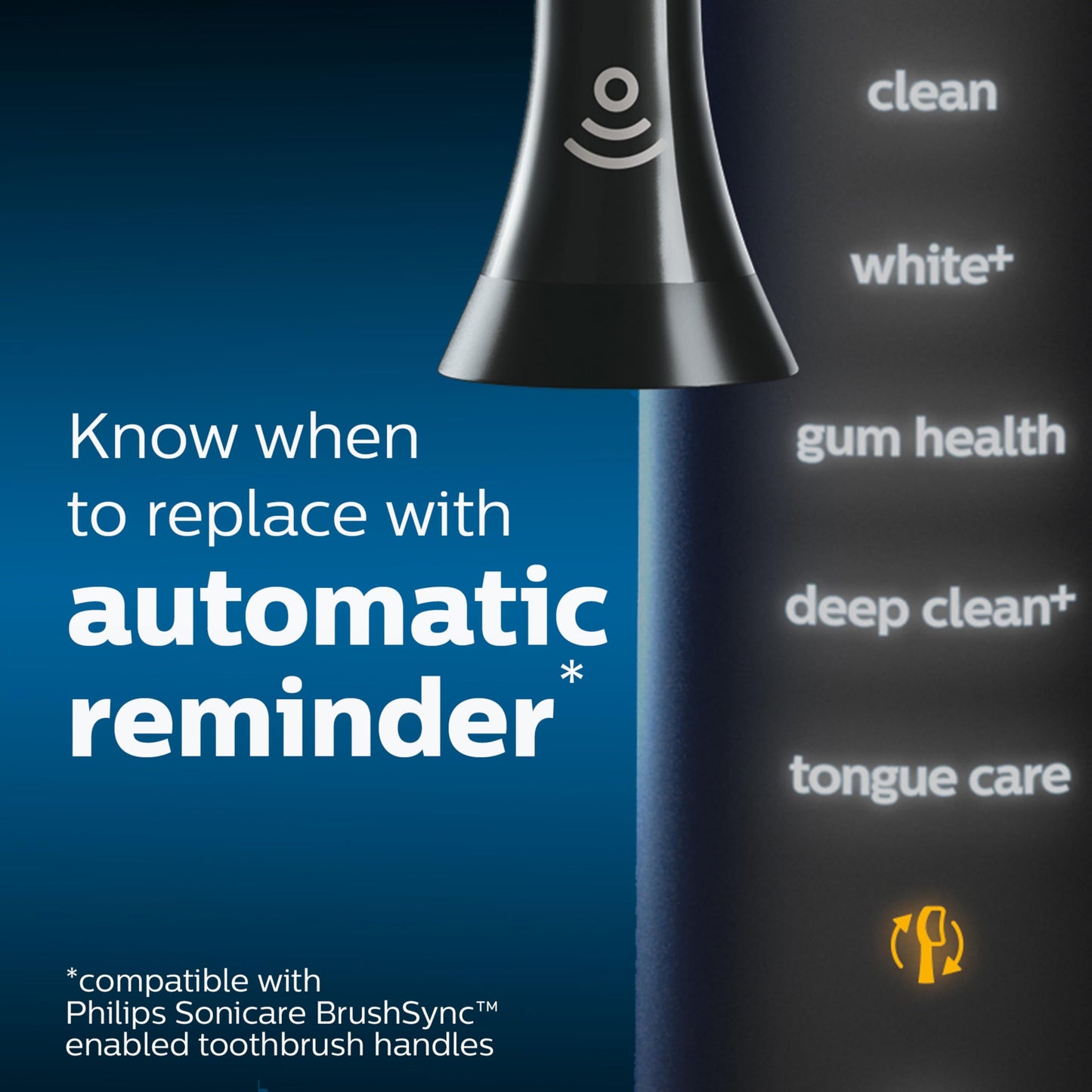 Philips Sonicare C3 Two-in-One - Genuine Replacement Electric Toothbrush Heads, White, 2 Pack, HX9042/65