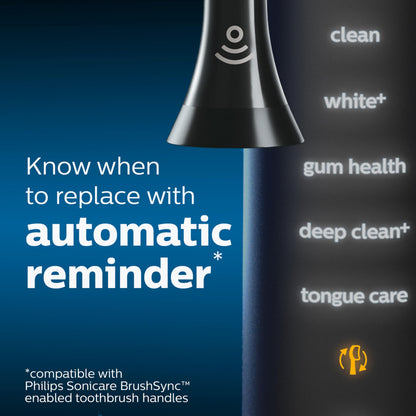 Philips Sonicare C3 Two-in-One - Genuine Replacement Electric Toothbrush Heads, White, 2 Pack, HX9042/65