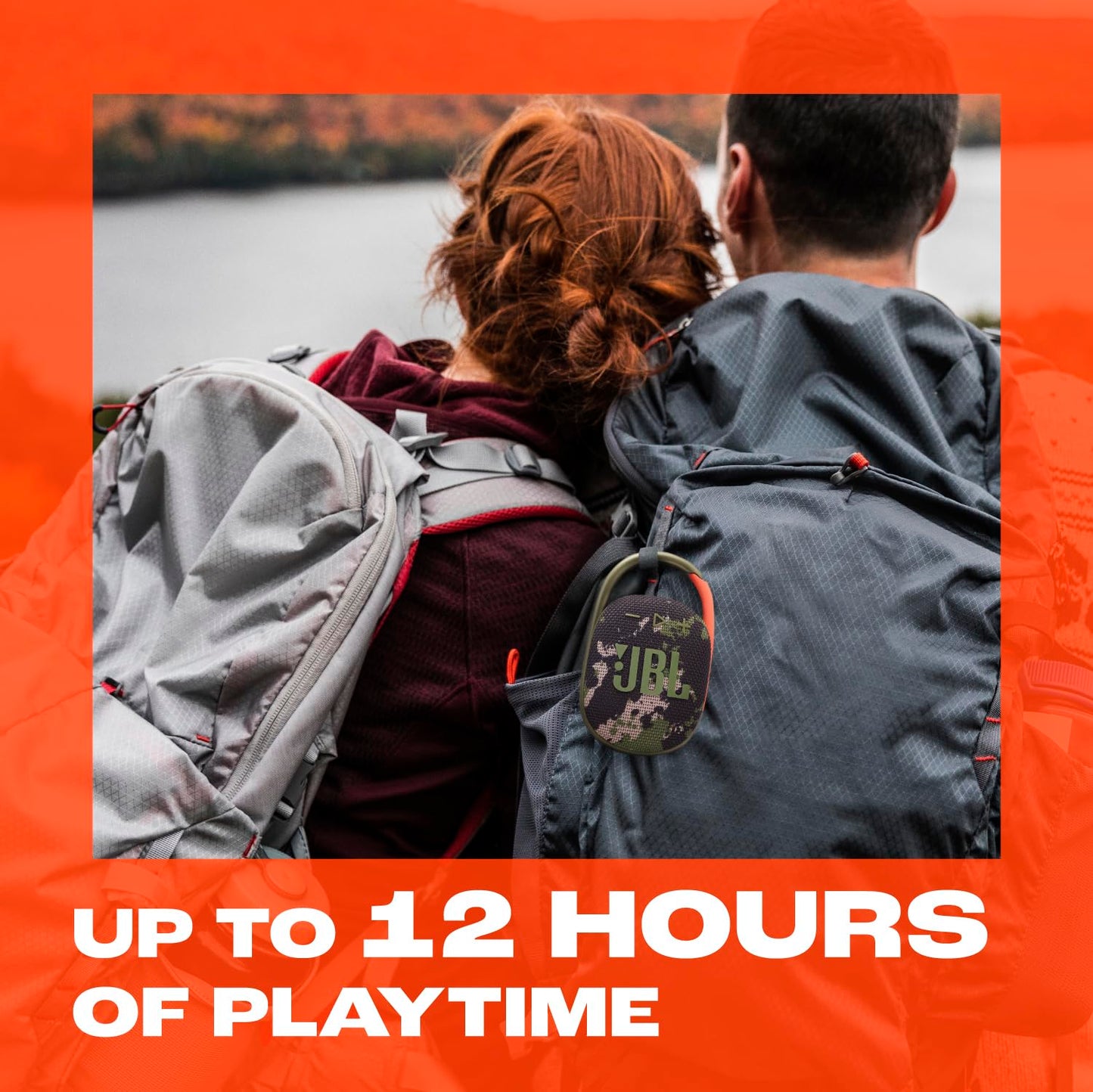 JBL Clip 5 - Ultra-Portable, Waterproof & Dustproof Bluetooth Speaker, Big JBL Pro Sound with Punchy bass, Integrated Carabiner, Up to 12 Hours of Play, Made in Part with Recycled Materials (White)