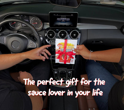 Saucemoto Dip Clip | An in-car sauce holder for ketchup and dipping sauces. As seen on Shark Tank (2 Pack, Black)